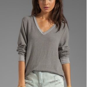 Wildfox Gray Vintage V-Neck